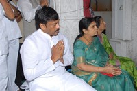 Chiru Visit Film Nagar Temple Photos
